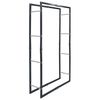 vidaXL Brennholzregal Schwarz 80&times;25&times;150 cm Stahl