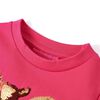 Kinder-Sweatshirt Knallrosa 116