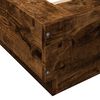 vidaXL Bettgestell mit LED R&auml;uchereiche 140x190 cm Holzwerkstoff