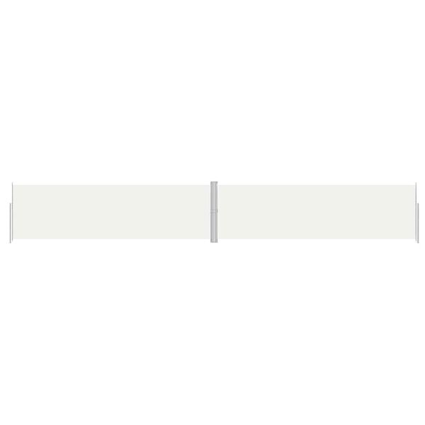 vidaXL Seitenmarkise Ausziehbar Creme 180x1200 cm