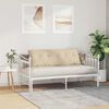 vidaXL R&uuml;ckenkissen Creme 140 x 50 cm Mikrofaserstoff