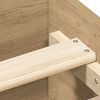 vidaXL Bettgestell ohne Matratze Artisan-Eiche 140x190cm Holzwerkstoff
