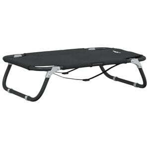 vidaXL Hundebett 105 x 65 x 18 cm Stahl Hellgrau