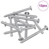 vidaXL M&ouml;bel-Schrauben 12 stk. Silber M6 x 70 mm Stahl