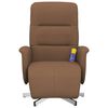 vidaXL Massagesessel mit Fu&szlig;teil Braun Stoff