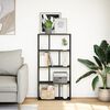 vidaXL B&uuml;cherregal Schwarz 60x20x120 cm Holzwerkstoff