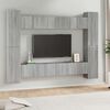 vidaXL 10-tlg. TV-Schrank-Set Grau Sonoma Holzwerkstoff
