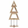 vidaXL Weihnachtsbaum mit St&auml;nder Braun 180 cm Massivholz Teak