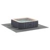 vidaXL Bodenfolie f&uuml;r Pools Hellgrau 396 x 396 x 0,1 cm Vliesstoff