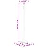 vidaXL Ausziehbare Seitenmarkise 140&times;500 cm Creme