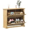 vidaXL Schuhschrank Corona 99x32x85 cm Massivholz Kiefer