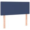 vidaXL LED Kopfteil Blau 100x5x78/88 cm Stoff