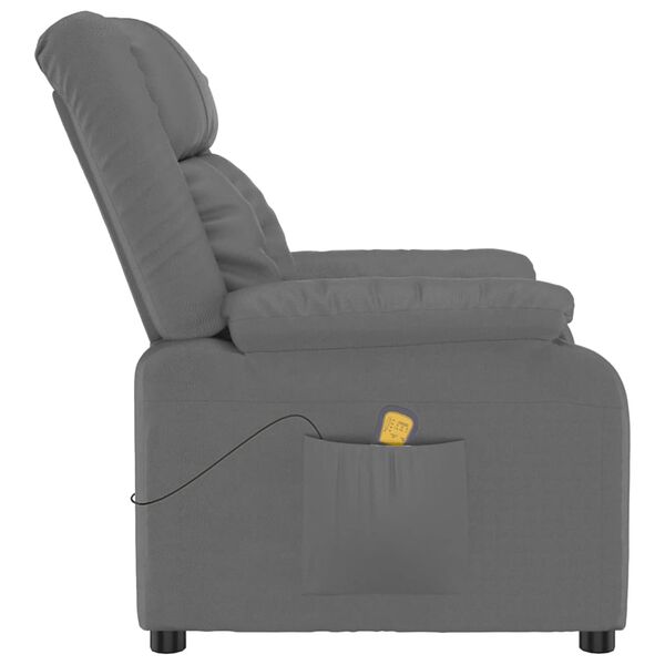 vidaXL Massagesessel Grau Kunstleder
