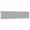 vidaXL Ausziehbare Seitenmarkise 120&times;500 cm Grau