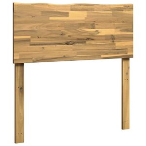 vidaXL Kopfteil mit Live Edge ROSTOCK Wei&szlig; 75 cm Massivholz Akazie
