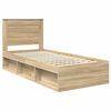 vidaXL Bettrahmen Sonoma 100 x 200 cm Massives Kiefernholz