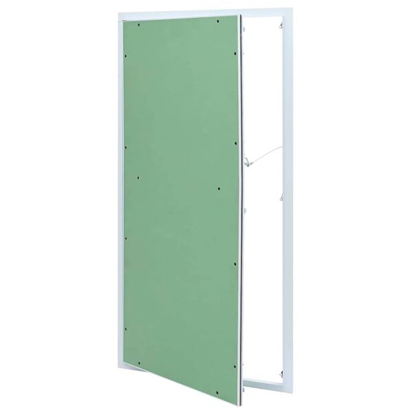 vidaXL Zugangsklappe Gr&uuml;n und Silber 55 x 105 cm
