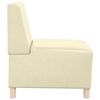 vidaXL Modulares Armfreies Sofa 2 pcs Creme 55 x 74 x 82 cm Kunstleder