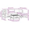 vidaXL Garten-Lounge-Set 15 pcs Wachsbraun Massives Kiefernholz