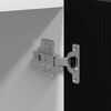 vidaXL H&auml;ngeschrank mit Regal Schwarz Eichen-Optik 60 x 57 x 207 cm