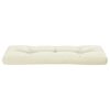 vidaXL Palettenkissen Creme 120x40x12 cm Stoff