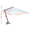 vidaXL Sonnenschirm 300x400 cm Wei&szlig;