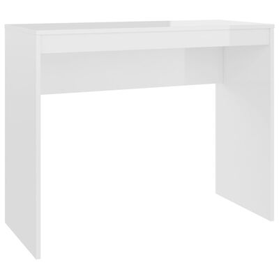 vidaXL Schreibtisch Hochglanz-Weiß 90x40x72 cm Holzwerkstoff