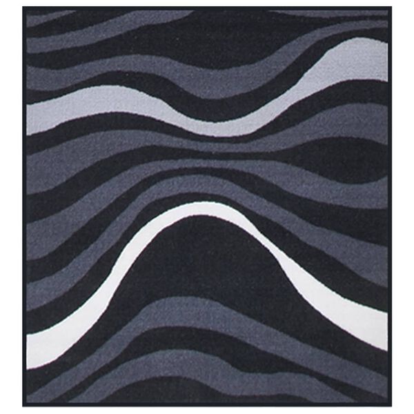 vidaXL Teppichl&auml;ufer Schwarz 80x100 cm