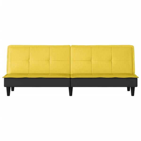 vidaXL Schlafsofa Hellgelb Stoff