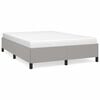 vidaXL Bettgestell ohne Matratze Hellgrau 140x190 cm Stoff