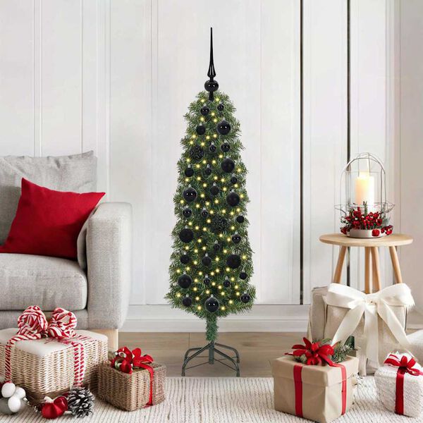 vidaXL K&uuml;nstlicher Weihnachtsbaum mit 150 LEDs mit St&auml;nder Gr&uuml;n 120 cm