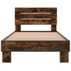 vidaXL Bettgestell R&auml;uchereiche 90x200 cm Holzwerkstoff und Metall