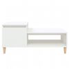 vidaXL Couchtisch Wei&szlig; 100x50x45 cm Holzwerkstoff
