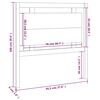 vidaXL Kopfteil Honigbraun 95,5x4x100 cm Massivholz Kiefer