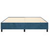 vidaXL Boxspringbettgestell Dunkelblau 160x200 cm Samt