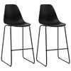 vidaXL 3-tlg. Bar-Set Kunststoff Schwarz