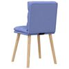 vidaXL Esszimmerst&uuml;hle 4 Stk. Jeansblau Stoff