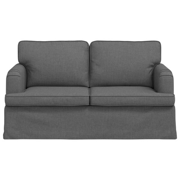 vidaXL Sofa 120cm Dunkelgrau Metall