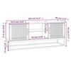 vidaXL TV-Schrank 105x30x45 cm Holzwerkstoff und Eisen