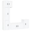 vidaXL 5-tlg. TV-Schrank-Set Wei&szlig; Holzwerkstoff