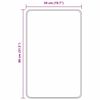 vidaXL Rutschfeste Badmatte Grau 50 x 80 cm PP