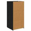 vidaXL Sideboard Schwarz Eichen-Optik 42,5 x 40 x 93 cm Holzwerkstoff