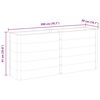 vidaXL Garten-Hochbeet 200x50x91 cm WPC Grau