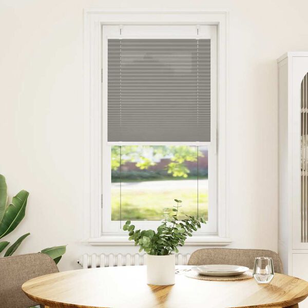 vidaXL Plissee Anthrazit 60x150 cm Stoffbreite 59,4 cm Polyester