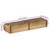 vidaXL Tablett 4 pcs Braun 57 x 15 x 9 cm Massives upgecyceltes Holz