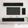 vidaXL TV-Schrankset 6 pcs Schwarz Eichen-Optik Holzwerkstoff