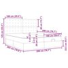 vidaXL Ottoman-Bett mit Matratzen Hellgrau 200x200 cm Stoff