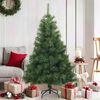 vidaXL K&uuml;nstlicher klappbarer Weihnachtsbaum Gr&uuml;n 150 cm PVC, Stahl