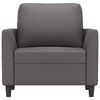 vidaXL Sessel Grau 60 cm Kunstleder