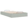 vidaXL Ottoman-Bett ohne Matratze Hellgrau 120x190 cm Samt